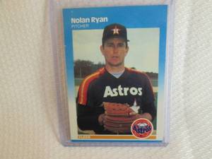 lot 211 image: 1987 Fleer Nolan Ryan Card...