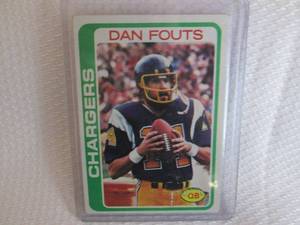 lot 215 image: 1978 Topps Dan Fouts Card...