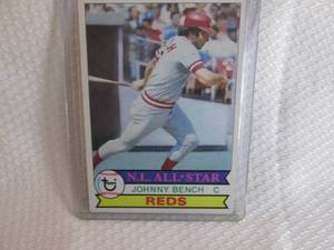 lot 231 image: 1979 Topps Johnny Bench Card...