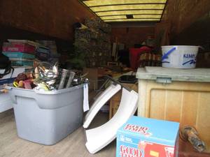 lot 500 image: Truckload Special  All contents of this cube truck including School Curriculum & Supplies, Home, Decor, Carts, Yard, Chairs and more Bring a trailer and help to load