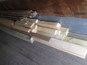 lot 502 image: Lot of lumber including 2 x 4, 4x 4 and other treated planks plus other boards.  Save big money buying this lot