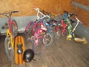 lot 503 image: Lot of mainly childrens bikes, many sizes, great for resale or a daycare
