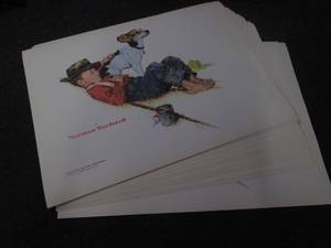 lot 259 image: Lot of 25 Norman Rockwell prints...