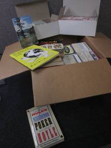 lot 277 image: Box of vintage playing cards and ca...