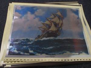 lot 302 image: 25 Ocean Telegraph irridescent ship...