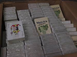 lot 306 image: Large box of Welches grape juice b...