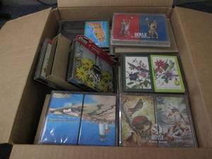 lot 310 image: Box of commemorative playing cards ...