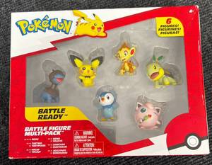 lot 18 image: New Pokemon action figure Battle Figure Multi-Pack - Pichu, Turtwig, JigglyPuff & More