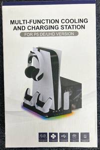 lot 38 image: PS5 PlayStation 5 Multi-Functional Cooling and Charging Station