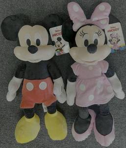 lot 37 image: New Disney Mickey and Minnie Mouse Plush Dolls