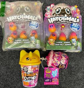 lot 50 image: 2 Hatchimals, Whipped Blingy Cuties, & Magic Mixies
