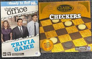 lot 48 image: New Checkers and The Office Card Game