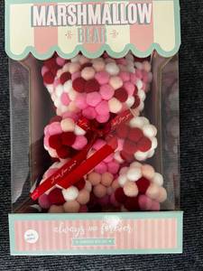 lot 62 image: Marshmallow Bear - Red and Pink