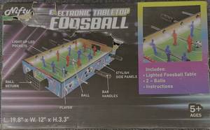 lot 68 image: Light up Electronic Tabletop Foosball