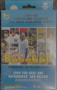 lot 72 image: Topps Heritage Baseball 2022 - 35 Trading Cards Set - Bringing Back 1973 Topps Design