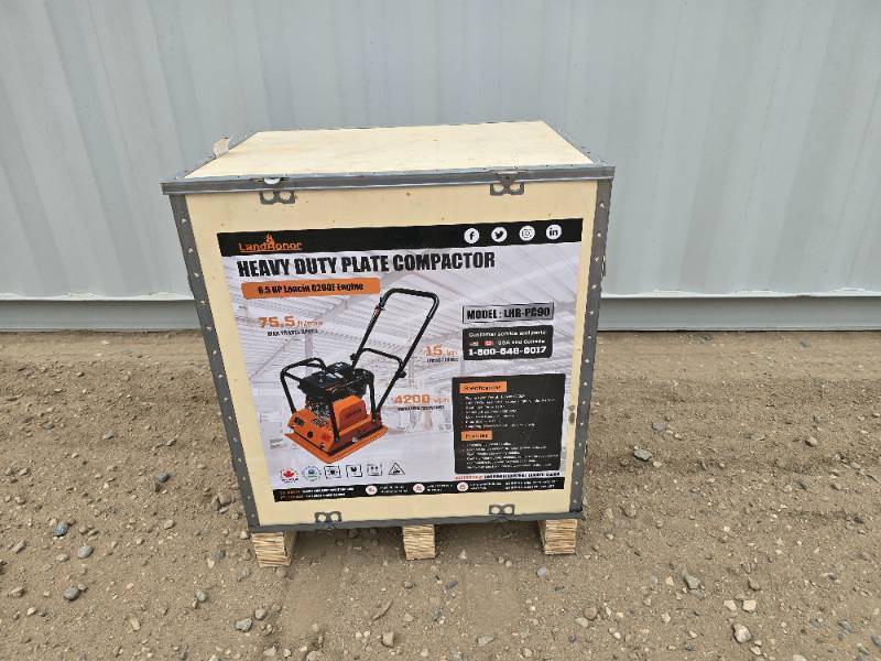 lot 95 image: Landhoner Vibratory Plate Compactor  Model# LHR- PC90