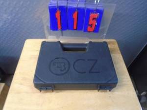 lot 115 image: CZ pistol case. As shown.