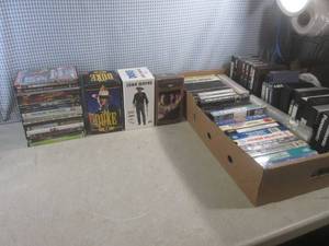 lot 10 image: (F-3) Assorted DVD Movies, VHS Sets...