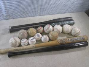 lot 35 image: (FS) 2 Wood 2 Aluminum Bats and Ass...