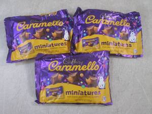 lot 53 image: (B-1) 3 Bags of Cadbury Caramello M...