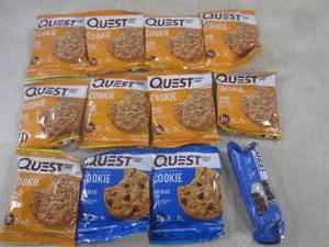 lot 160 image: (B-1) 12 Quest Protein CookiesBar ...