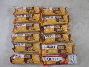 lot 166 image: (B-2) 12 Quest Protein Bars Past Da...