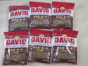 lot 173 image: (B-2) 6 Bags David Bar-B-Que Jumbo ...
