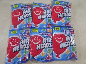 lot 93 image: (B-3) 6 Bags of Airheads Candy 6oz ...