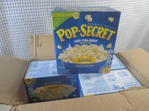 lot 227 image: (C-2) 4 Boxes Pop-Secret Butter Mic...