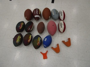 lot 53 image: Footballs & Tees