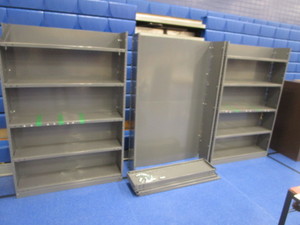 lot 72 image: (3) Metal Shelving Units 12x4x73