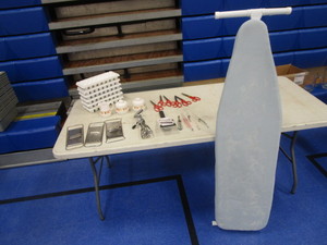 lot 90 image: Kitchen Utensils, Ice Trays, Ironing Board