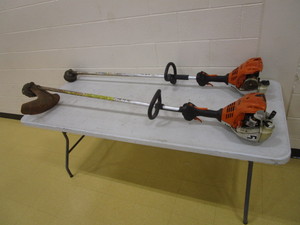 lot 159 image: (2) Stihl String Trimers (need work)