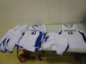 lot 160 image: Girls Basketball Jerseys (13) Shirts (20) Shorts