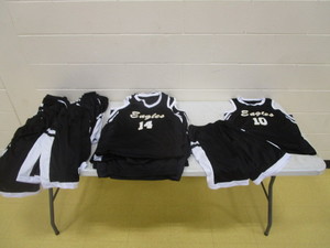 lot 161 image: Girls Basketball Jerseys (19) Shirts (20) Shorts