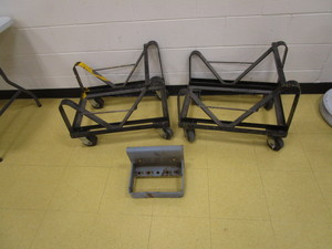 lot 171 image: (2) Barrel Carts & Utility Hitch
