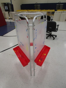 lot 205 image: 3 Sided Art Stand 2x4