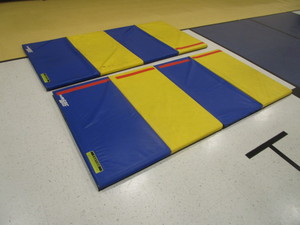 lot 217 image: (2) Foldable Tumbling Mats 4x8x2