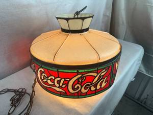 lot 12 image: Coca-Cola Hanging Lamp