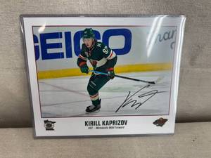 lot 27 image: Kirill Kaprizov Signed Picture