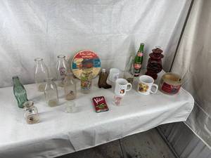 lot 74 image: Miscellaneous Glassware, Mugs, and Memorabilia