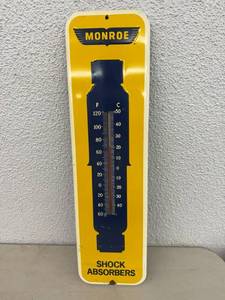 lot 10 image: Monroe Shock Absorbers Metal Sign Thermometer