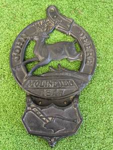lot 16 image: John Deere Cast Iron Letter Holder