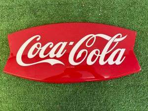 Vintage Coca-Cola Fishtail Sign