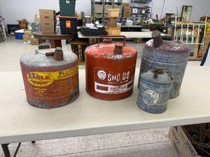 lot 61 image: Metal Fuel Cans