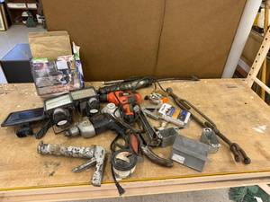 lot 68 image: Power Tools, Motion Lights, Electrical Items