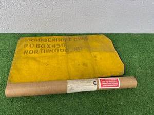 lot 70 image: 1992 Camaro 25th Anniversary Dealer Poster & Northwood ND Mail Bag
