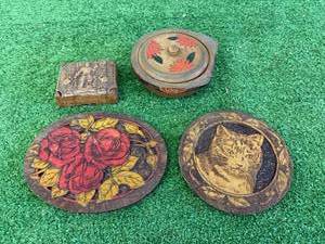 lot 87 image: Antique Wood Items