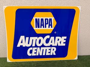 lot 95 image: Napa Auto Care Center Metal Sign 27 x 36