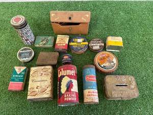 lot 125 image: Vintage Tins